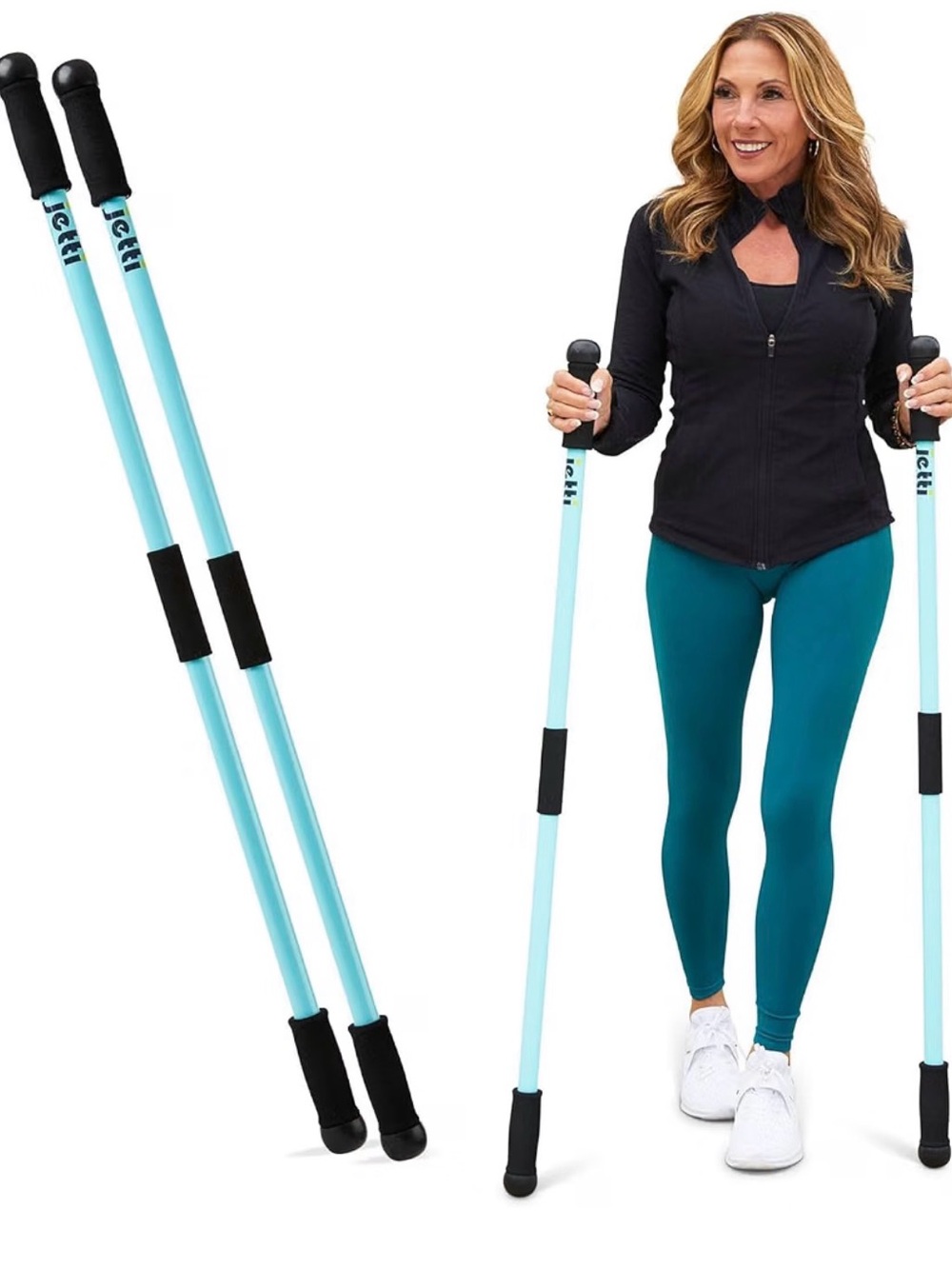 Jetti weighted walking sticks